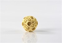 CHINESE IVORY CARVED PUZZLE BALL