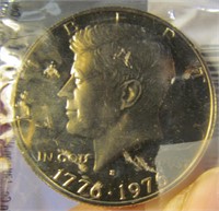 Kennedy Clad 1976-S Half Dollar