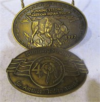 Pair of American Indian Youth Buckles