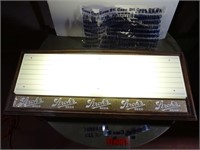 Stroh's Beer Lighted Menu Board w/letters