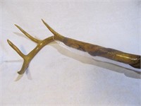 Hand carved Horn staff from West Virginia