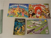 Ronald McDonald 1981 & 82 Coloring Calendars....
