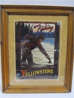 Yellowstone National Park sign, Fishing