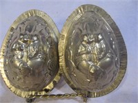 Antique Choc. Mold, Pair of Rabbits