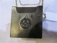 Masonic heavy block stamp
