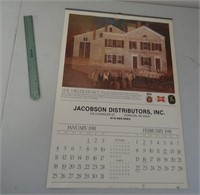 Jacobson Distributors (Horicon,WI) 1981 Calendar