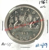 CANADIAN 1962 SILVER DOLLAR