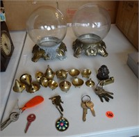 Brass Incense Burners, Keys, Globes & More