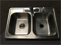 STAINLESS DOUBLE KITCHEN SINK