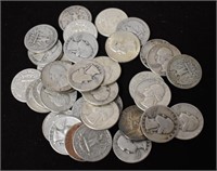 $9.00 Silver Washington Quarters Mixed Dates