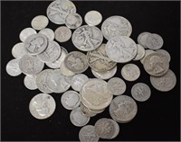 $9.00 Mixed Silver Coins Halves, Quarters, Dimes