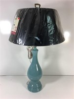 Modern Turquoise Table Lamp with Shade