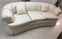 Henredon Upholstered Curved Sofa