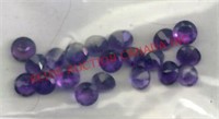 BAG OF 20 AMETHYST GEM STONES