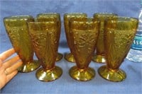 7 tiara glass iced tea glasses