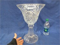 towle crystal 14in tall pedestal bowl
