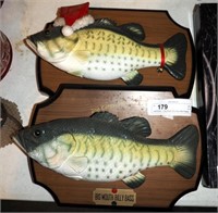 2 Big Mouth Billy Bass Wall Plaques Decor