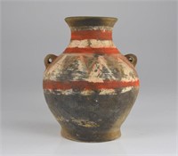 CHINESE HAN DYNASTY PAINTED POTTERY JAR