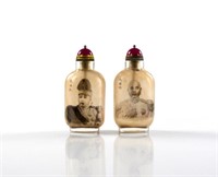 TWO CHINESE INSIDE PAINTED SNUFF BOTTLES