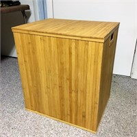 Wood Hamper or Storage Bin with Lid