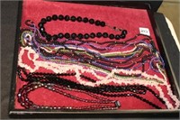 Box of Glass Beads Necklaces