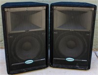 2 Samson Resound HD RS12 HD PA Speakers