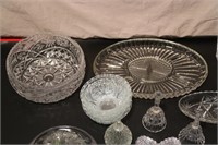 Cut Glass & Pressed Glass Dishes & Platters