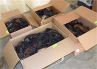 PALLET CONTAINING BOXES OF LEATHER BELTS, HOLSTERS