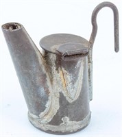 Antique Rare Primitive Miners Tea Pot Kettle Lamp