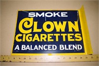Clown Cigarette Flange sign