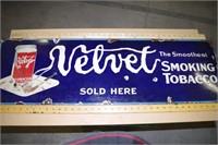 Velvet Porcelain  Tobacco Sign