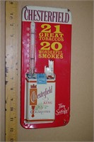Chesterfield Cigarette Thermometer
