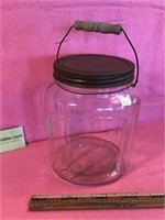Large Vintage Jar w/lid, Great for Kitchen Display