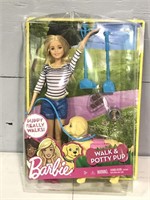 Barbie walk and potty pup
