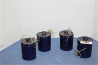 SELECTION OF HINGED BLUE CHEESE CROCKS