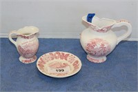 SELECTION OF CERAMIC PITCHERS AND MORE
