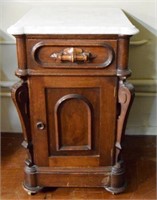 VICTORIAN MARBLE TOPPED NIGHT STAND
