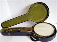 FOUR-STRING BANJO WITH CASE