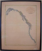 EARLY MAP OF THE PACIFIC COAST OF NORTH AMERICA
