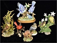 ASSORTED BISQUE PORCELAIN ANIMAL GROUPS