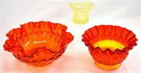 ASSORTED FENTON GLASSWARE