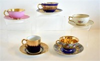 ASSORTED DEMITASSE CUPS & SAUCERS