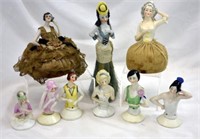 ASSORTED GERMAN HALF DOLLS