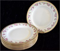 EIGHT TIFFANY & CO. DINNER PLATES