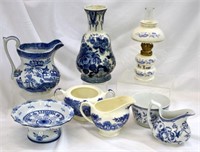 ASSORTED BLUE & WHITE CHINA