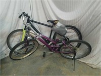 Black & Purple Mountain Bikes