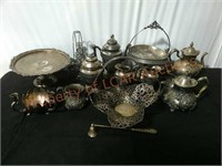 Assorted Silver Plated China