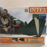 INTEX DOWNY BED TWIN WITH FOOT PUMP