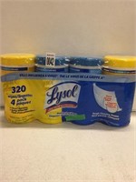 LYSOL 320 WIPES 4 PACK