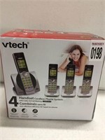 VTECH 4 HANDSET CORDLESS PHONE SYSTEM